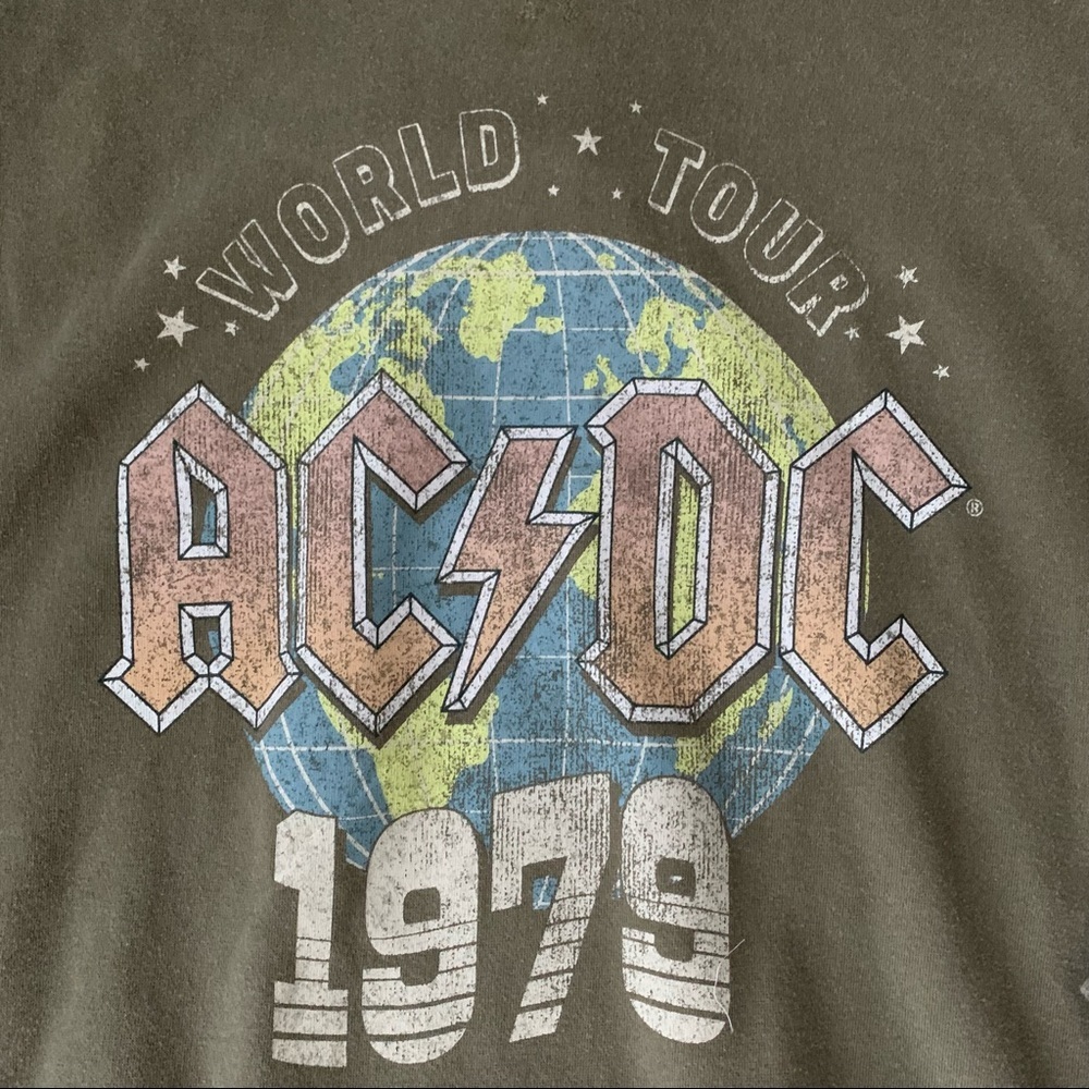 AC/DC NWT Sweater Hoodie 1979 World Tour - Picture 6 of 16